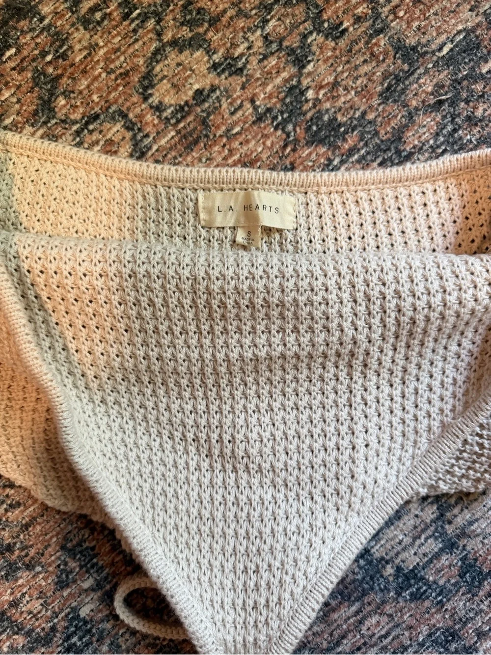 Beige Crochet Halter Top
